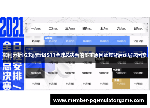 如何分析IG未能晋级S11全球总决赛的多重原因及其背后深层次因素