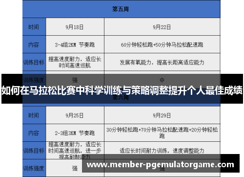 如何在马拉松比赛中科学训练与策略调整提升个人最佳成绩