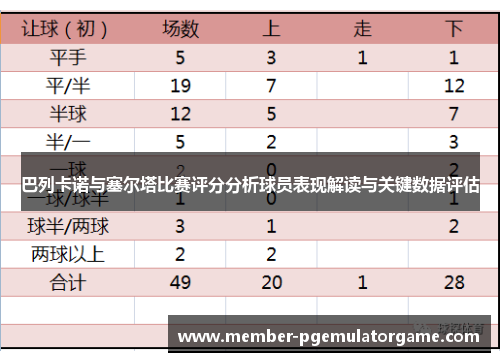巴列卡诺与塞尔塔比赛评分分析球员表现解读与关键数据评估